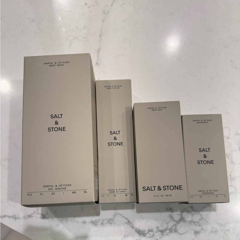 Salt & Stone Body Care  Ritual Set - Santal & Vetiver 
*** Brand New***